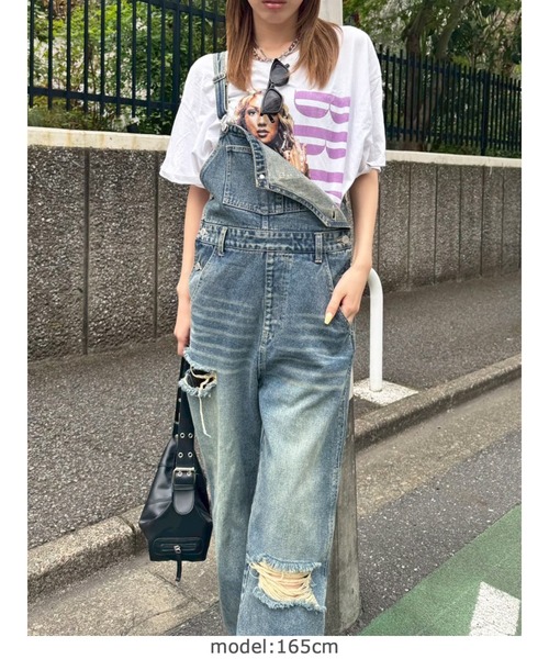 EGOIST（エゴイスト）の「ヴィンテージデニムオーバーオール（サロペット/オーバーオール・レディース・ブルー・S/M）」の3枚目の写真