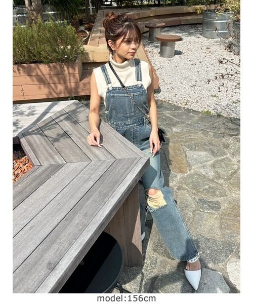 EGOIST（エゴイスト）の「ヴィンテージデニムオーバーオール（サロペット/オーバーオール・レディース・ブルー・S/M）」の11枚目の写真