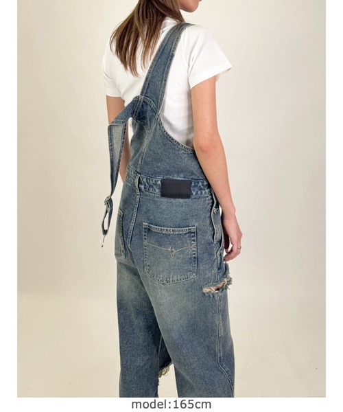 EGOIST（エゴイスト）の「ヴィンテージデニムオーバーオール（サロペット/オーバーオール・レディース・ブルー・S/M）」の14枚目の写真