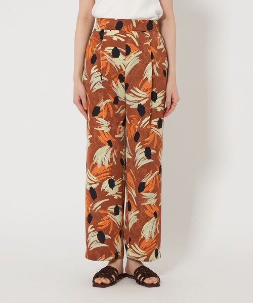 ダ*ド様 Supreme シルク　フラワープリントパンツ ダ*ド様 Supreme シルク フラワープリントパンツ