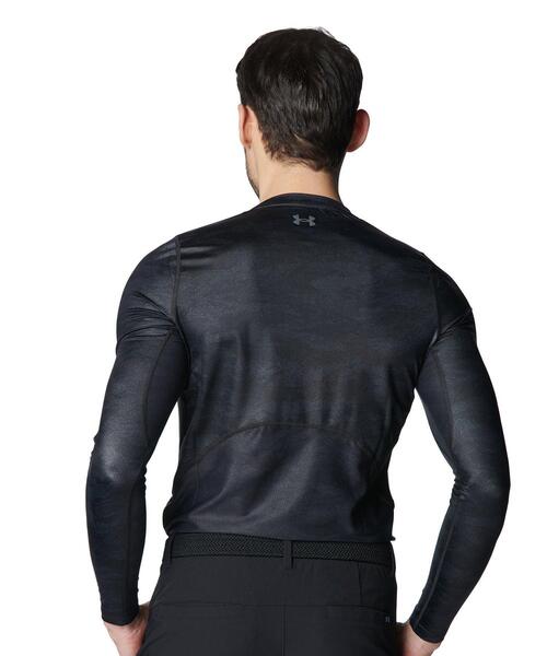 UNDER ARMOUR(アンダーアーマー)の「UAアイソチル フィッティド カモ ロングスリーブ クルーネック シャツ(ゴルフ/メンズ)(Tシャツ/カットソー・メンズ・ブラック・2XL/S/L/M/XL)」の3枚目の写真
