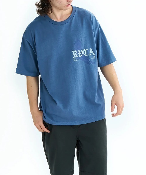 RVCA(ルーカ)の「RVCA メンズ TOUR DATES SS Tシャツ 【2025年夏モデル】/ルーカバックプリント半袖ロゴTシャツ(Tシャツ/カットソー・メンズ・ブルー系その他/ホワイト/ブラック・SMALL/MEDIUM/LARGE/X-LARGE)」の14枚目の写真
