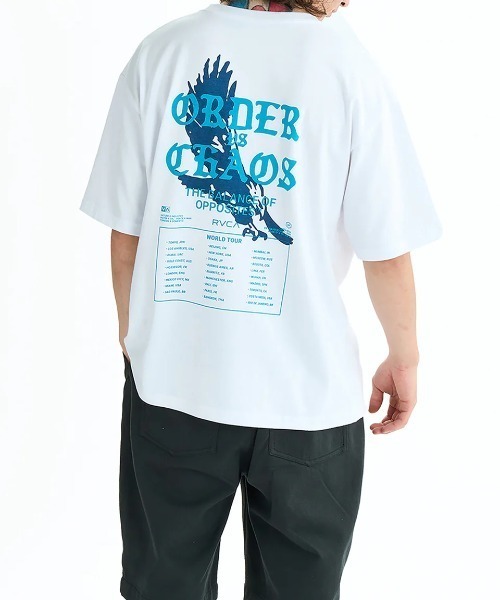 RVCA(ルーカ)の「RVCA メンズ TOUR DATES SS Tシャツ 【2025年夏モデル】/ルーカバックプリント半袖ロゴTシャツ(Tシャツ/カットソー・メンズ・ブルー系その他/ホワイト/ブラック・SMALL/MEDIUM/LARGE/X-LARGE)」の21枚目の写真
