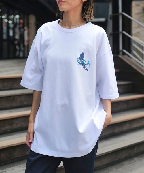 RVCA(ルーカ)の「RVCA メンズ TOUR DATES SS Tシャツ 【2025年夏モデル】/ルーカバックプリント半袖ロゴTシャツ(Tシャツ/カットソー・メンズ・ブルー系その他/ホワイト/ブラック・SMALL/MEDIUM/LARGE/X-LARGE)」の20枚目の写真