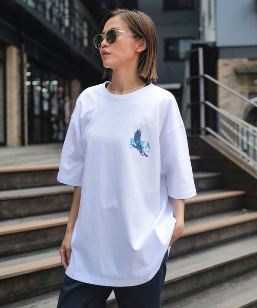 RVCA(ルーカ)の「RVCA メンズ TOUR DATES SS Tシャツ 【2025年夏モデル】/ルーカバックプリント半袖ロゴTシャツ(Tシャツ/カットソー・メンズ・ブルー系その他/ホワイト/ブラック・SMALL/MEDIUM/LARGE/X-LARGE)」の18枚目の写真
