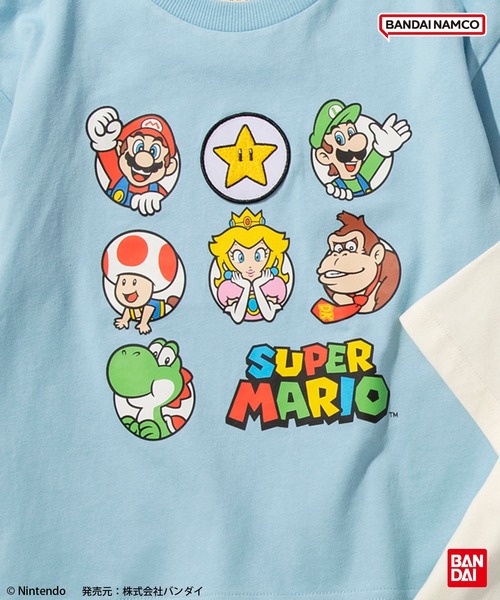 BRANSHES（ブランシェス）の「【スーパーマリオ】半袖Tシャツ（Tシャツ/カットソー・キッズ・レッド/オフホワイト/チャコールグレー/グリーン/ブルー/アイボリー・140/150/100/110/120/130）」の16枚目の写真