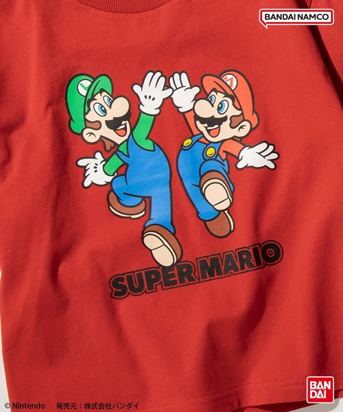 BRANSHES（ブランシェス）の「【スーパーマリオ】半袖Tシャツ（Tシャツ/カットソー・キッズ・レッド/オフホワイト/チャコールグレー/グリーン/ブルー/アイボリー・140/150/100/110/120/130）」の19枚目の写真