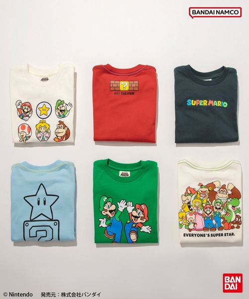 BRANSHES（ブランシェス）の「【スーパーマリオ】半袖Tシャツ（Tシャツ/カットソー・キッズ・レッド/オフホワイト/チャコールグレー/グリーン/ブルー/アイボリー・140/150/100/110/120/130）」の21枚目の写真