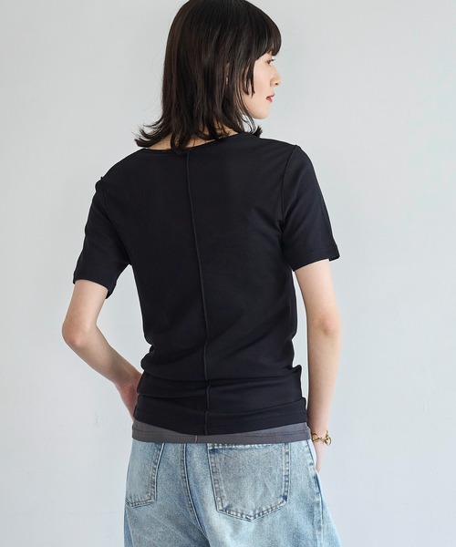 meilmada（メイルマダ）の「メッシュシアーTシャツ（Tシャツ/カットソー・レディース・ブラック/ホワイト・FREE）」の17枚目の写真