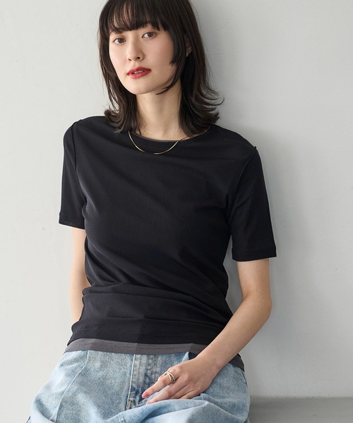 meilmada（メイルマダ）の「メッシュシアーTシャツ（Tシャツ/カットソー・レディース・ブラック/ホワイト・FREE）」の19枚目の写真