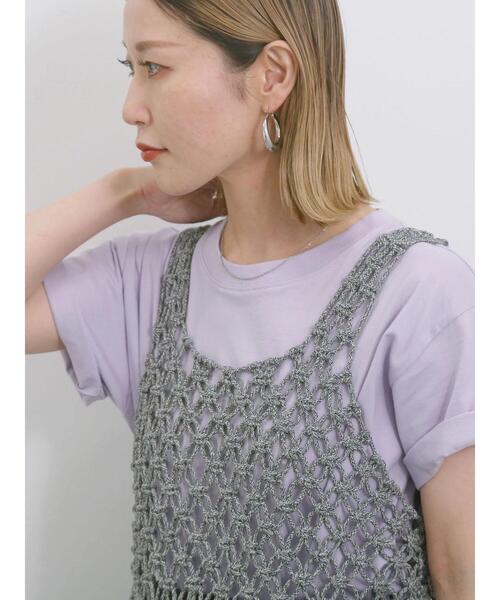 Samansa Mos2 blue（サマンサモスモスブルー）の「コードビスチェ（ベスト・レディース・ブラック/トップグレー/キナリ・F）」の19枚目の写真