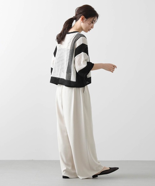 Gready Brilliant（グレディブリリアン）の「２タックワイドパンツ（その他パンツ・レディース・ブラック/グレイッシュベージュ/ドット・36/38）」の13枚目の写真