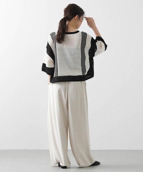 Gready Brilliant（グレディブリリアン）の「２タックワイドパンツ（その他パンツ・レディース・ブラック/グレイッシュベージュ/ドット・36/38）」の14枚目の写真