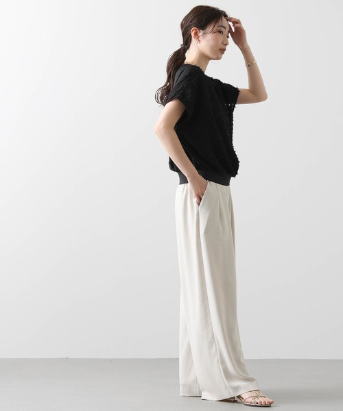 Gready Brilliant（グレディブリリアン）の「２タックワイドパンツ（その他パンツ・レディース・ブラック/グレイッシュベージュ/ドット・36/38）」の21枚目の写真