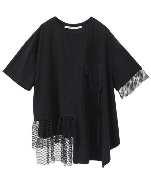 tシャツ 「追加生産」ポケットアシメデザインTee(2) レディース ポケットアシメデザインTee（Tシャツ/カットソー）｜Editt by