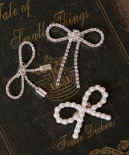 BONLECILL noir（ボンルシールノワール）の「【BONLECILL noir】アソートリボンブローチ（ブローチ/コサージュ・レディース・ホワイト系1/シルバー系1/シルバー系2・FREE）」の19枚目の写真