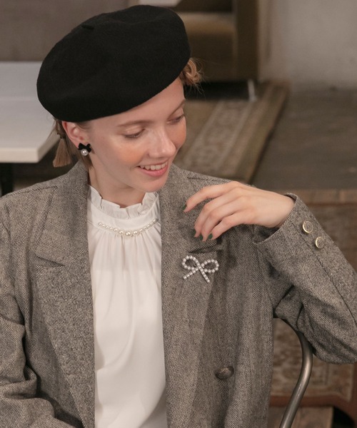 BONLECILL noir（ボンルシールノワール）の「【BONLECILL noir】アソートリボンブローチ（ブローチ/コサージュ・レディース・ホワイト系1/シルバー系1/シルバー系2・FREE）」の9枚目の写真