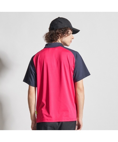 VIVA HEART(ビバハート)の「【VIVA HEART/GOLF】高機能ベア天半袖ポロシャツ(ポロシャツ・メンズ・ネイビー/ホワイト/ピンク・50)」の6枚目の写真