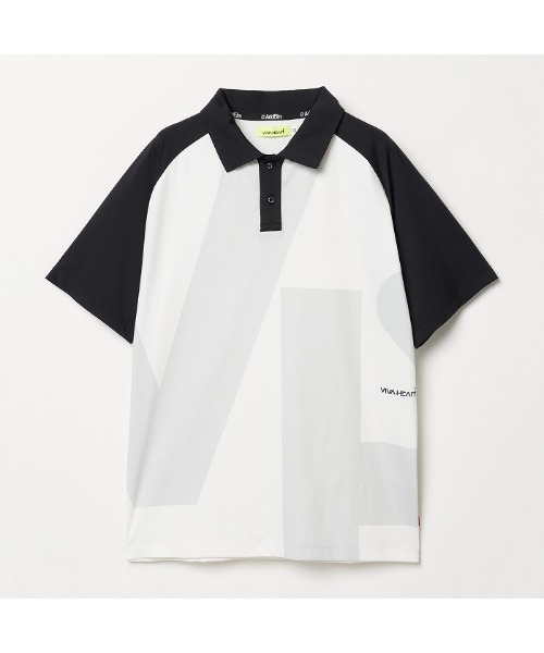 VIVA HEART(ビバハート)の「【VIVA HEART/GOLF】高機能ベア天半袖ポロシャツ(ポロシャツ・メンズ・ネイビー/ホワイト/ピンク・50)」の11枚目の写真