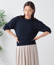 洗える パフスリーブニット