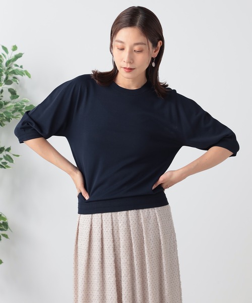 GALLORIA(ギャローリア)の「洗える パフスリーブニット(ニット/セーター・レディース・チェリーピンク/ネイビー/ライトグレー・LL/S/M/L)」の3枚目の写真