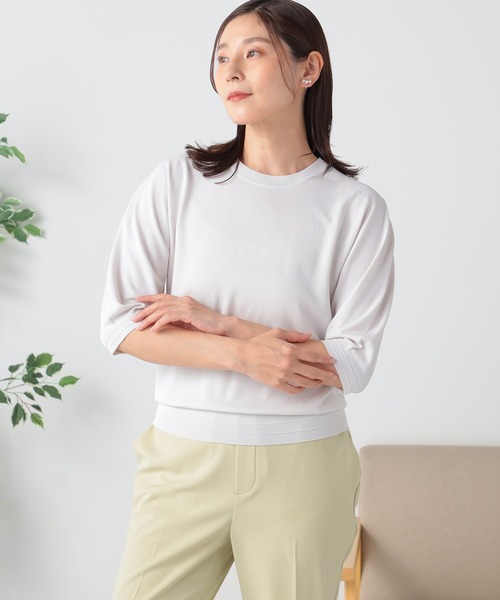 GALLORIA(ギャローリア)の「洗える パフスリーブニット(ニット/セーター・レディース・チェリーピンク/ネイビー/ライトグレー・LL/S/M/L)」の4枚目の写真