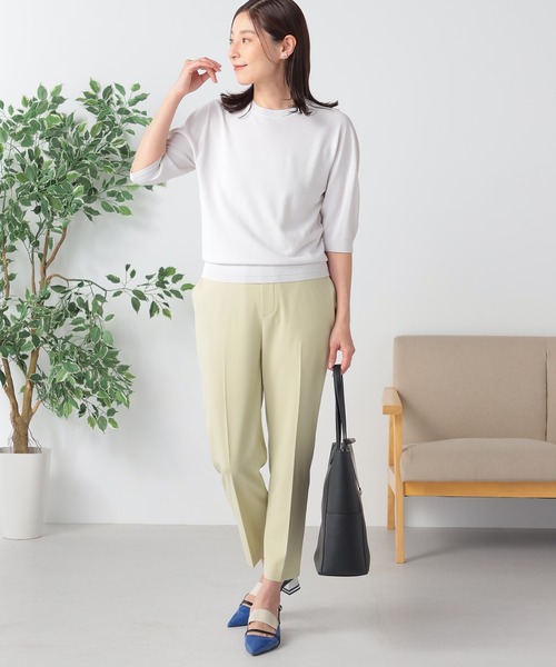 GALLORIA(ギャローリア)の「洗える パフスリーブニット(ニット/セーター・レディース・チェリーピンク/ネイビー/ライトグレー・LL/S/M/L)」の7枚目の写真