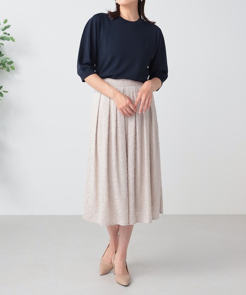 GALLORIA(ギャローリア)の「洗える パフスリーブニット(ニット/セーター・レディース・チェリーピンク/ネイビー/ライトグレー・LL/S/M/L)」の8枚目の写真
