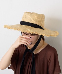 PAPILLONNER | リボンラフィアハット(ハット)