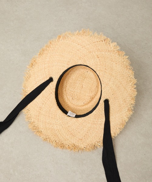 PAPILLONNER（パピヨネ）の「リボンラフィアハット（ハット・レディース・ベージュ・FREE）」の13枚目の写真