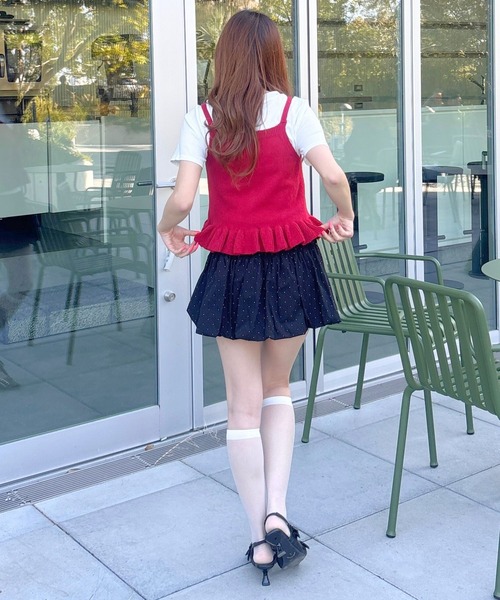 3.3 Field Trip （3.3フィールドトリップ）の「3.3 Field Trip／ドットバルーンスカート（スカート・レディース・ブラック/ホワイト・FREE）」の13枚目の写真