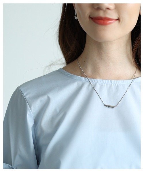 Sawa a la mode（サワアラモード）の「袖フリルフィッシュテールブラウス（シャツ/ブラウス・レディース・ホワイト/ブルー・FREE）」の11枚目の写真