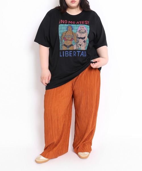 プリーツプリーズ　パンツ　オレンジ プリーツプリーズPLEATS PLEASE A-POC INSIDE メッシュ