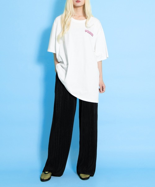 PUNYUS（プニュズ）の「セルフカットプリーツパンツ（その他パンツ・レディース・ブラック/サックスブルー/スミクロ/イエロー/オレンジ・1/2/3/4）」の6枚目の写真