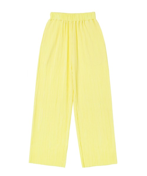 PUNYUS（プニュズ）の「セルフカットプリーツパンツ（その他パンツ・レディース・ブラック/サックスブルー/スミクロ/イエロー/オレンジ・1/2/3/4）」の20枚目の写真