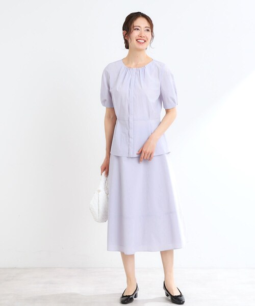 Reflect（リフレクト）の「【マシンウォッシュ可／撥水／雨の日OK！】レインシリーズフレアスカート（スカート・レディース・パープル/ネイビー/キャメル・05/15 /13/17/07/11/09）」の22枚目の写真