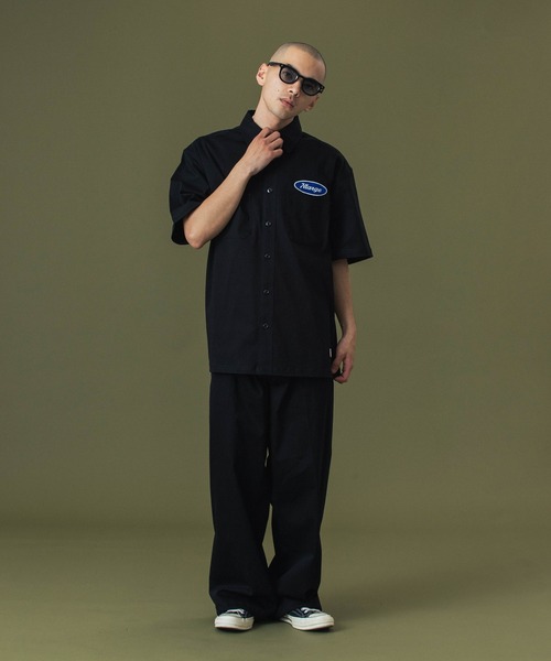 XLARGE(エクストララージ)の「OVAL LOGO WORK S/S SHIRT(シャツ/ブラウス・メンズ・ブラウン/ブラック/ライトブルー・S/M/L/XL)」の7枚目の写真