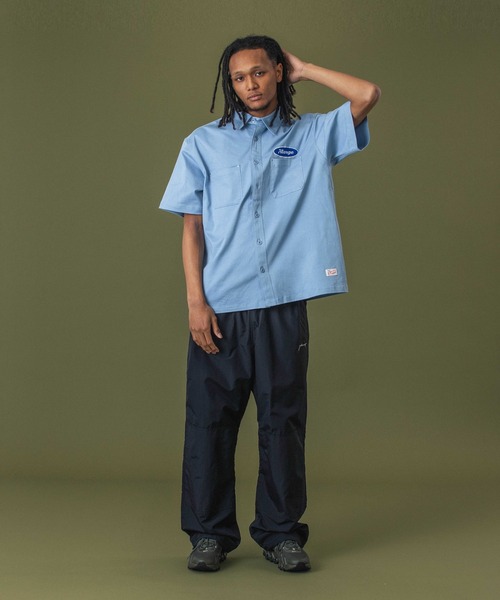 XLARGE(エクストララージ)の「OVAL LOGO WORK S/S SHIRT(シャツ/ブラウス・メンズ・ブラウン/ブラック/ライトブルー・S/M/L/XL)」の11枚目の写真
