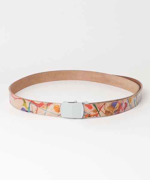 macromauro(マクロマウロ)の「【macromauro】 PATTI (BELT) / paint beige(ベルト・メンズ・A・FREE)」の1枚目の写真