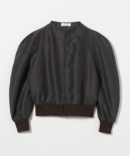 amomento / ブルゾン　デザインアウター セール】＜AMOMENTO＞MOCK NECK ORGANZA JUMPER/ブルゾン