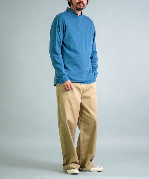 OMNIGOD（オムニゴッド）の「[ OMNIGOD mens / オムニゴッド ] サーマル ロングスリーブTシャツ（Tシャツ/カットソー・メンズ・ブルー/アイボリー/ブラック・4/3/2）」の6枚目の写真