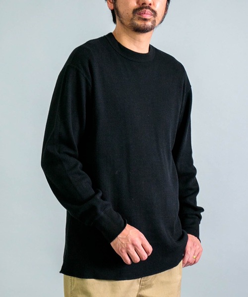 OMNIGOD（オムニゴッド）の「[ OMNIGOD mens / オムニゴッド ] サーマル ロングスリーブTシャツ（Tシャツ/カットソー・メンズ・ブルー/アイボリー/ブラック・4/3/2）」の8枚目の写真