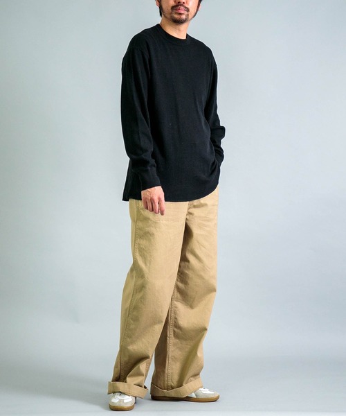 OMNIGOD（オムニゴッド）の「[ OMNIGOD mens / オムニゴッド ] サーマル ロングスリーブTシャツ（Tシャツ/カットソー・メンズ・ブルー/アイボリー/ブラック・4/3/2）」の9枚目の写真