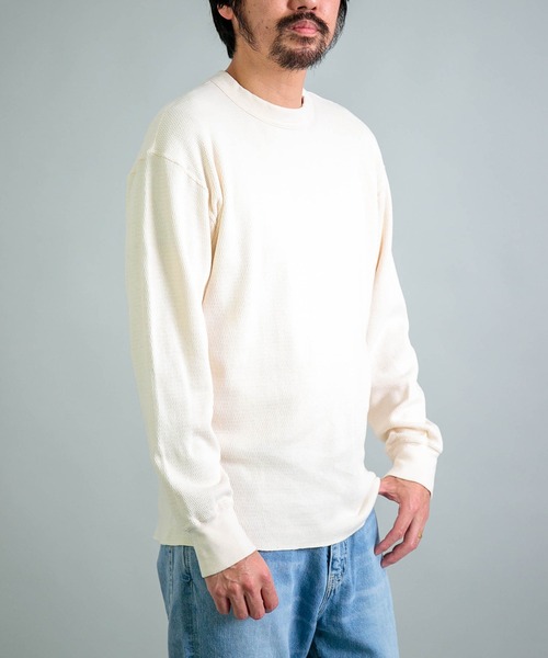 OMNIGOD（オムニゴッド）の「[ OMNIGOD mens / オムニゴッド ] サーマル ロングスリーブTシャツ（Tシャツ/カットソー・メンズ・ブルー/アイボリー/ブラック・4/3/2）」の14枚目の写真