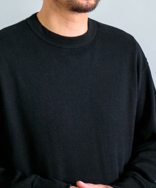 OMNIGOD（オムニゴッド）の「[ OMNIGOD mens / オムニゴッド ] サーマル ロングスリーブTシャツ（Tシャツ/カットソー・メンズ・ブルー/アイボリー/ブラック・4/3/2）」の20枚目の写真