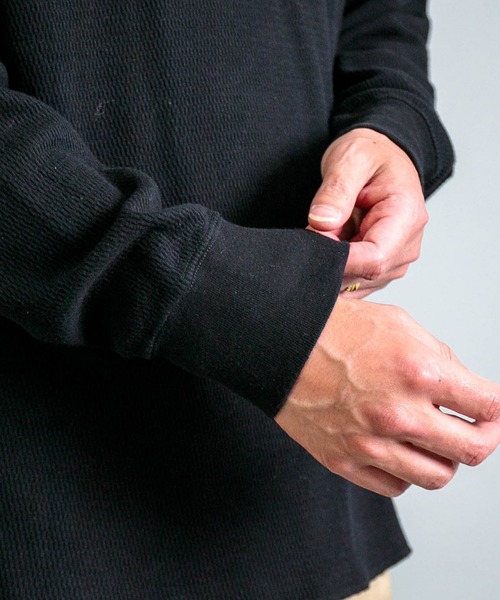 OMNIGOD（オムニゴッド）の「[ OMNIGOD mens / オムニゴッド ] サーマル ロングスリーブTシャツ（Tシャツ/カットソー・メンズ・ブルー/アイボリー/ブラック・4/3/2）」の21枚目の写真