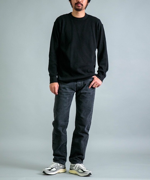 OMNIGOD（オムニゴッド）の「[ OMNIGOD mens / オムニゴッド ] サーマル ロングスリーブTシャツ（Tシャツ/カットソー・メンズ・ブルー/アイボリー/ブラック・4/3/2）」の11枚目の写真