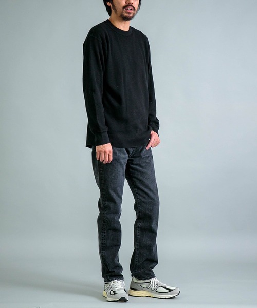 OMNIGOD（オムニゴッド）の「[ OMNIGOD mens / オムニゴッド ] サーマル ロングスリーブTシャツ（Tシャツ/カットソー・メンズ・ブルー/アイボリー/ブラック・4/3/2）」の12枚目の写真