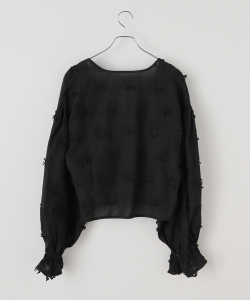 トップス crinklecrinklecrinkle embroidery bolero セール】crinkle crinkle crinkle 3D embroidery bolero（シャツ