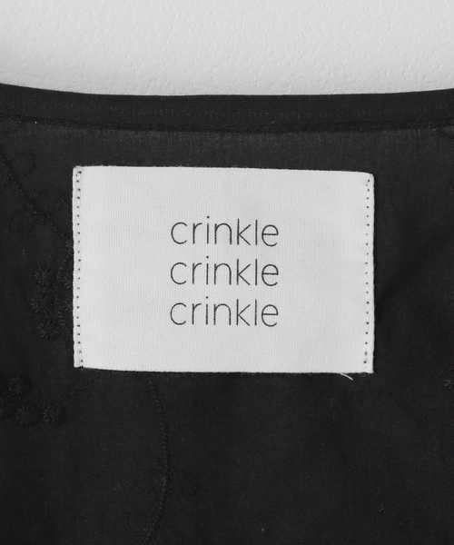 セール】crinkle crinkle crinkle 3D embroidery bolero（シャツ